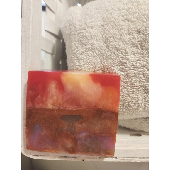 Three Pack Glycerine Orange Mango Art Soap Bar Decorative Spa 3 Pack - Picture 5 of 10